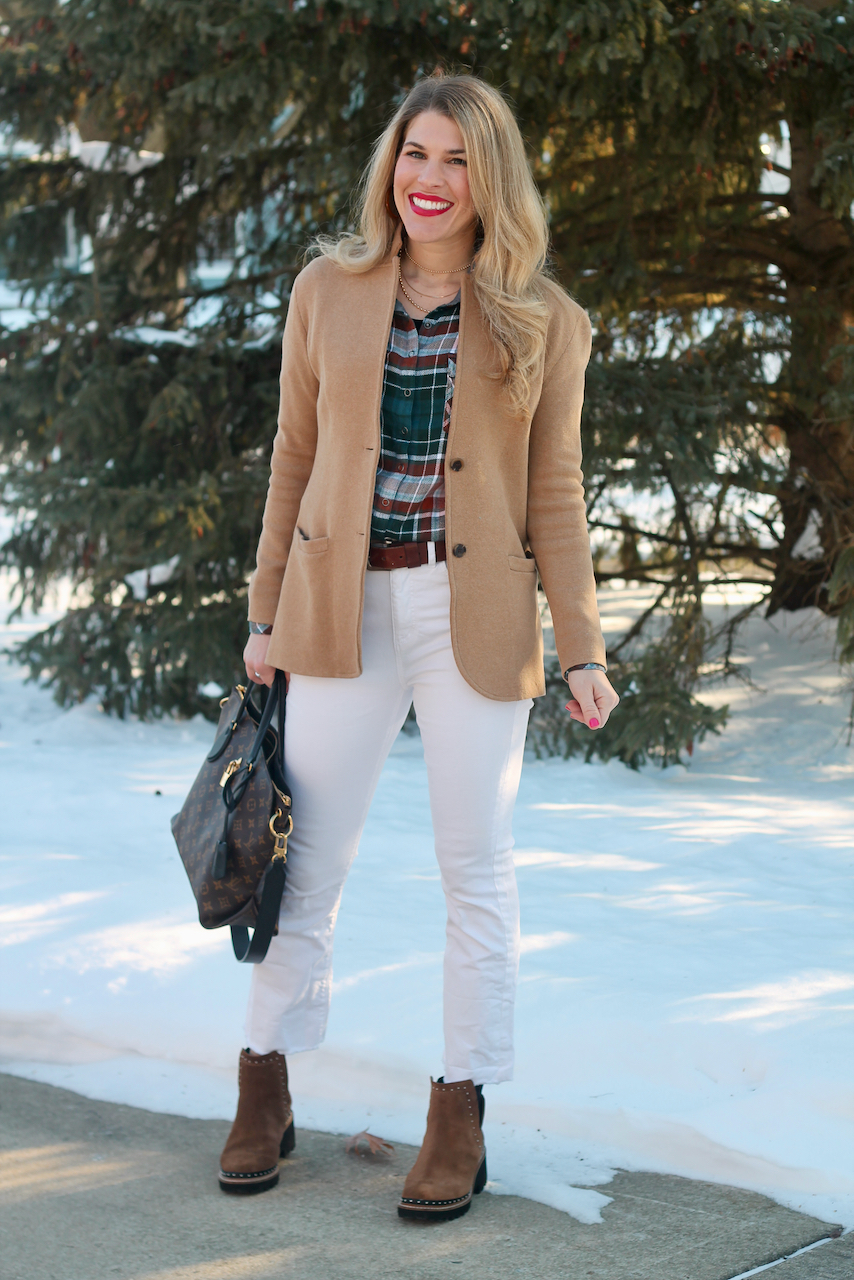 Plaid About Spring Snow & Confident Twosday Linkup