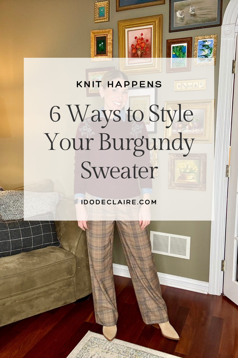 Knit Happens: Burgundy Sweater 6 Ways & Linkup