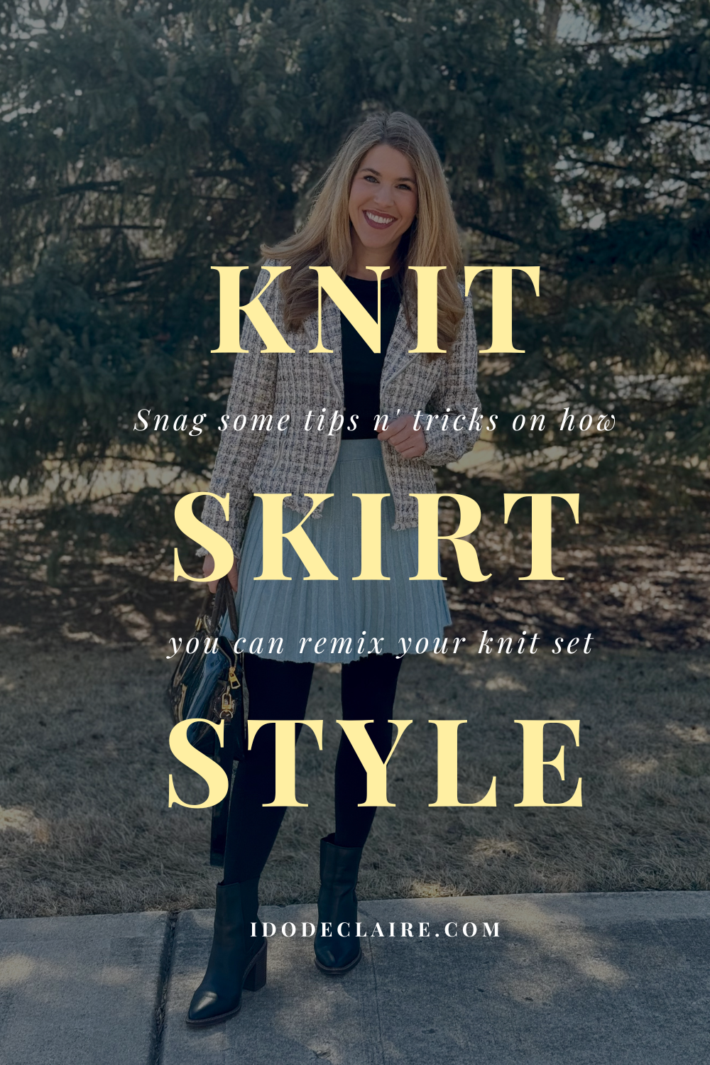 Knitty Gritty: 6 Ways to Rock Your Knit Skirt & Linkup