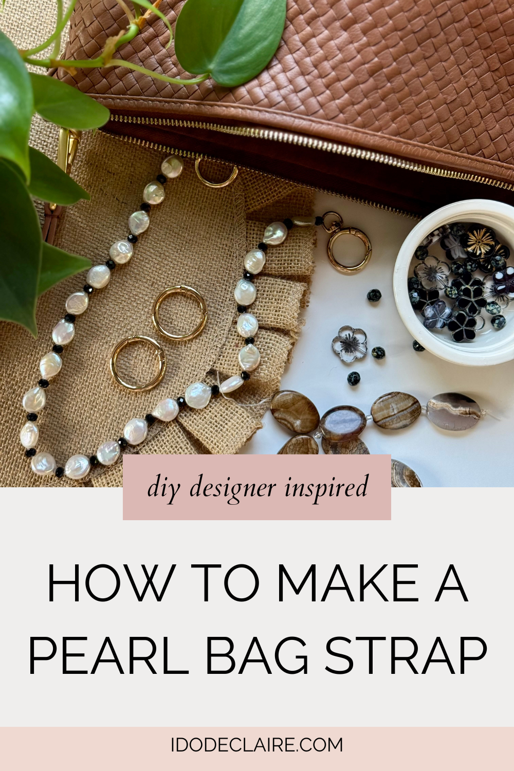 DIY Clare V. Pearl Shortie Strap Dupe