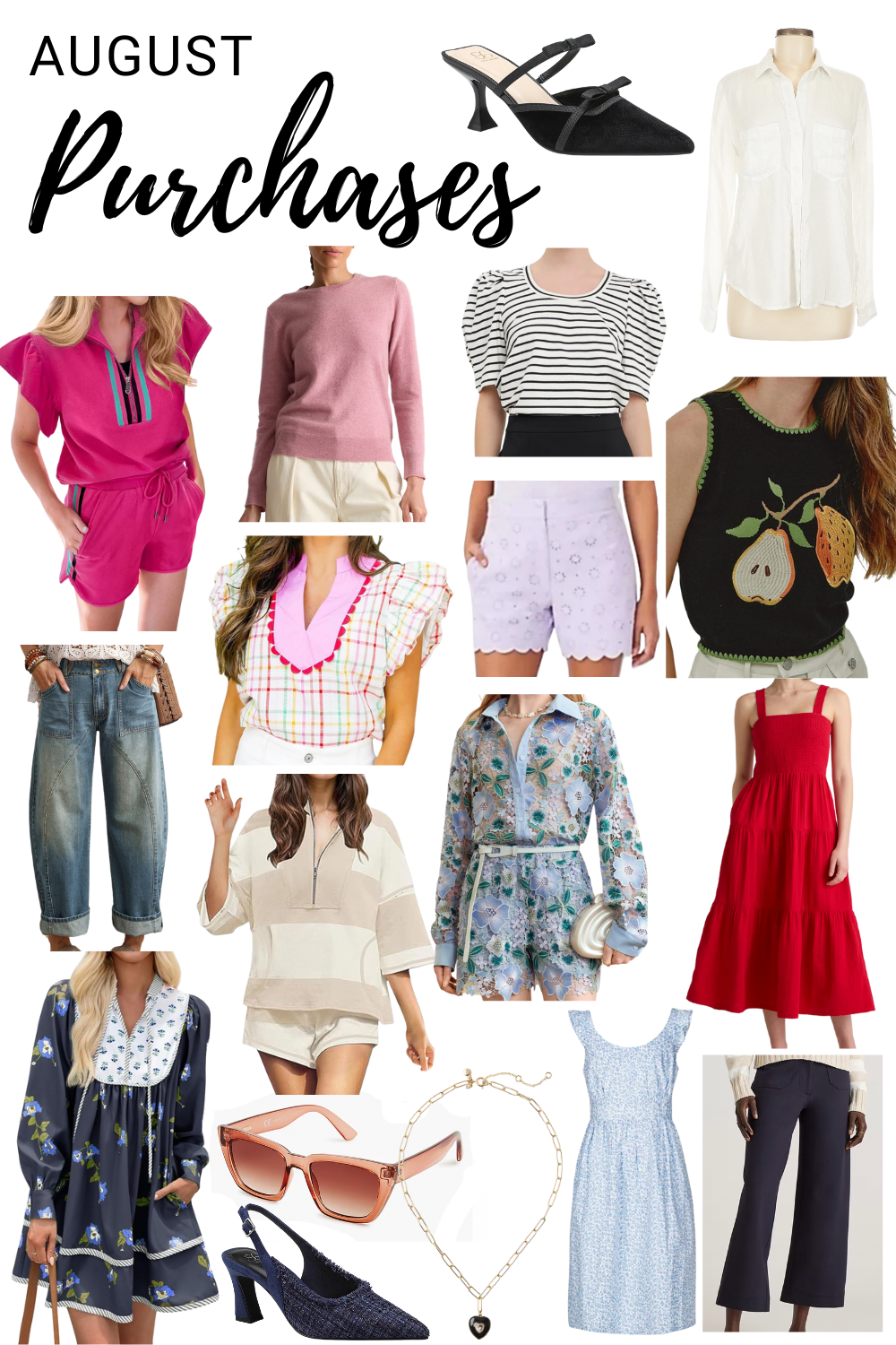 August 2025 Clothing Purchases