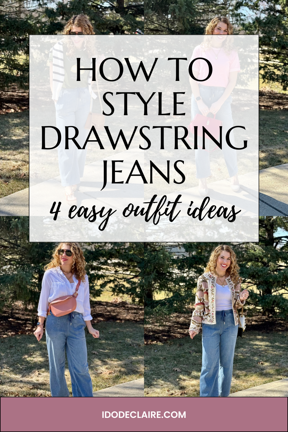 How to Style Drawstring Jeans: 4 Easy Outfit Ideas & Linkup