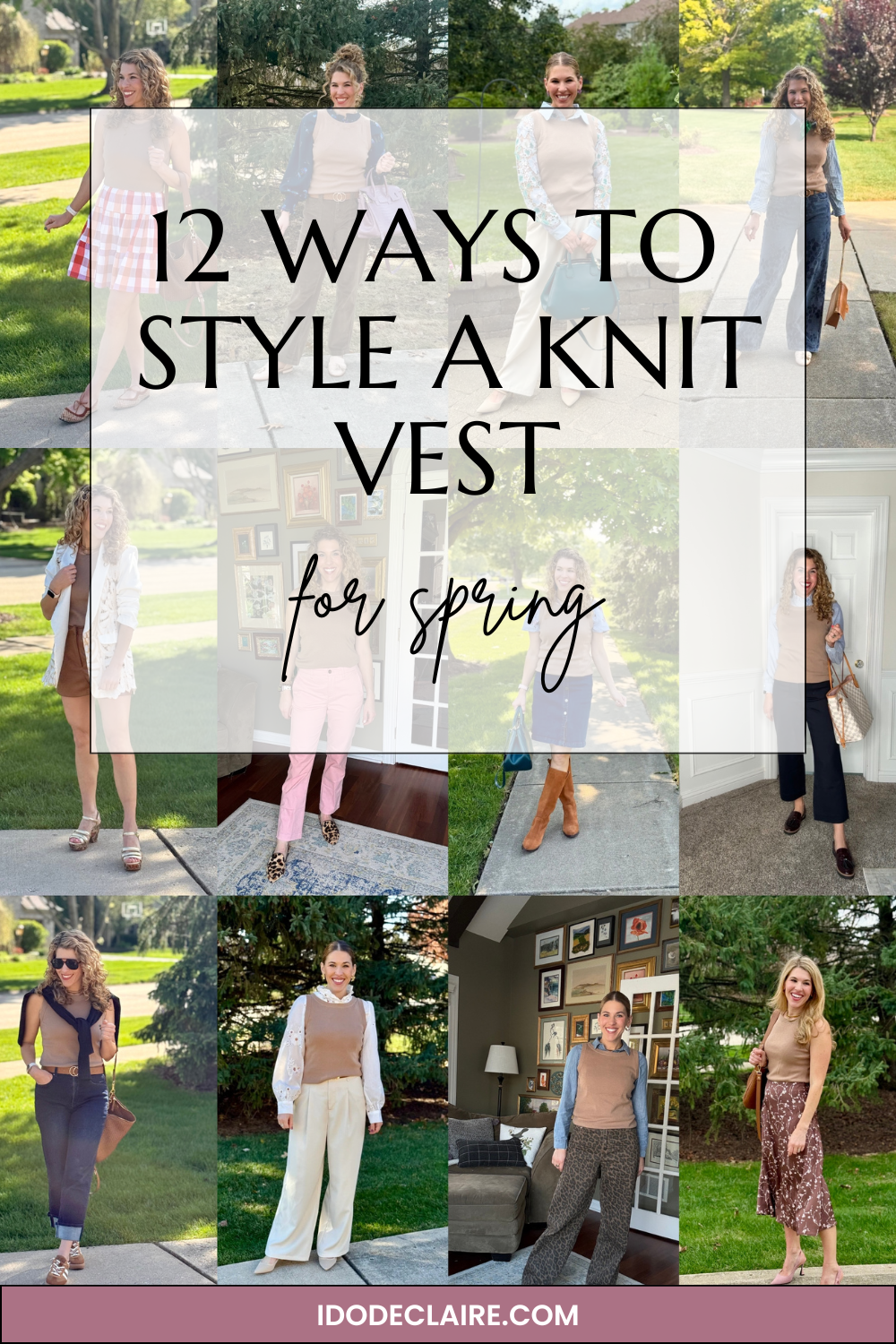 Vest Dressed for Spring (12 Ways I Styled It) & Linkup