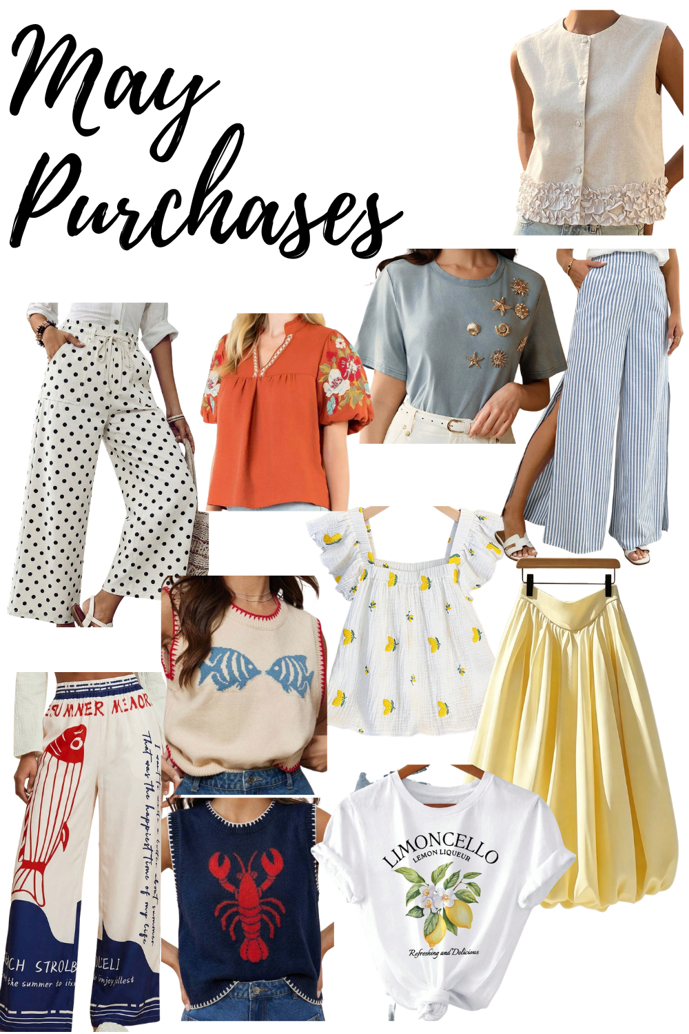 May 2026 Clothing Purchases