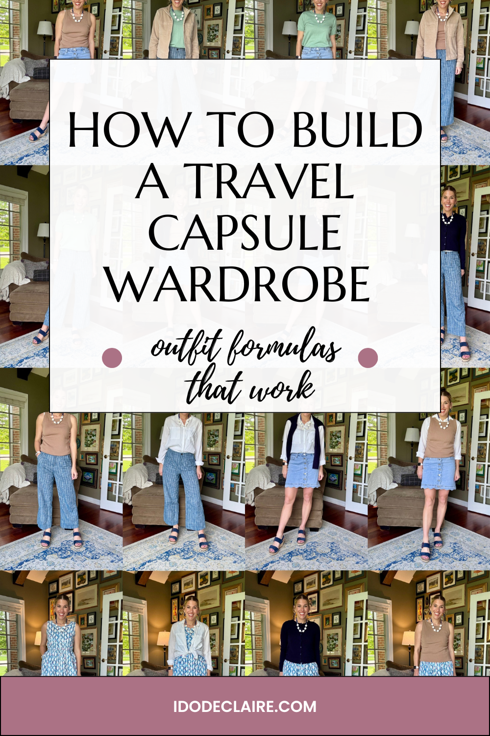 How to Build a Travel Capsule Wardrobe (Outfit Formulas That Work) & Linkup