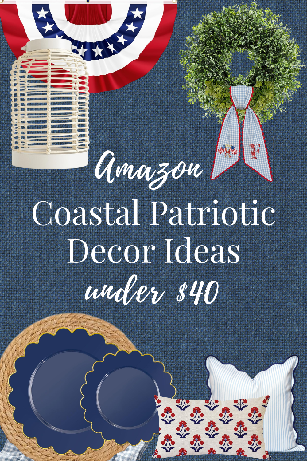 Coastal Patriotic Decor Ideas under $40