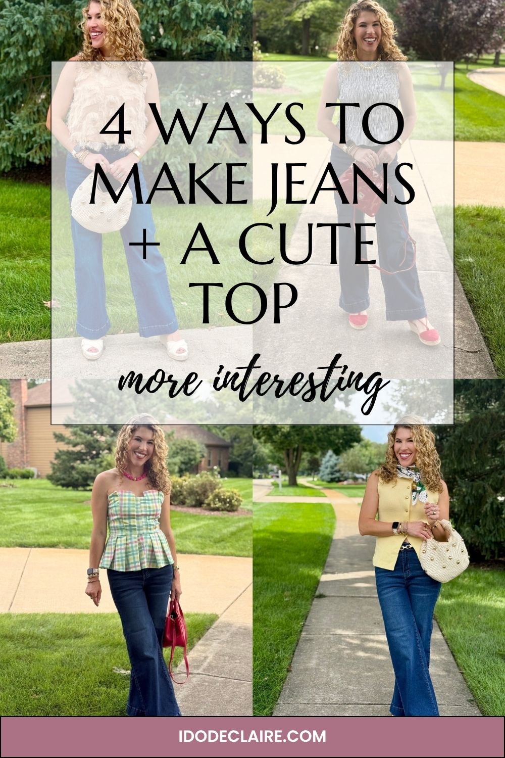 Cute Tops to Wear With Jeans: 4 Ways to Make the Formula More Fun