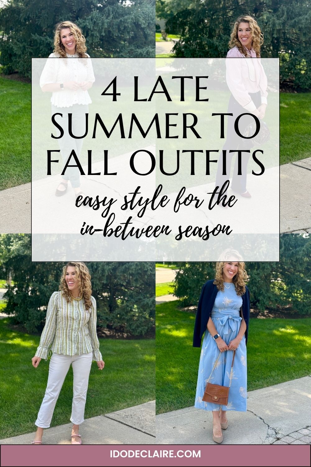 Romantic Details: 4 Late Summer to Fall Outfits