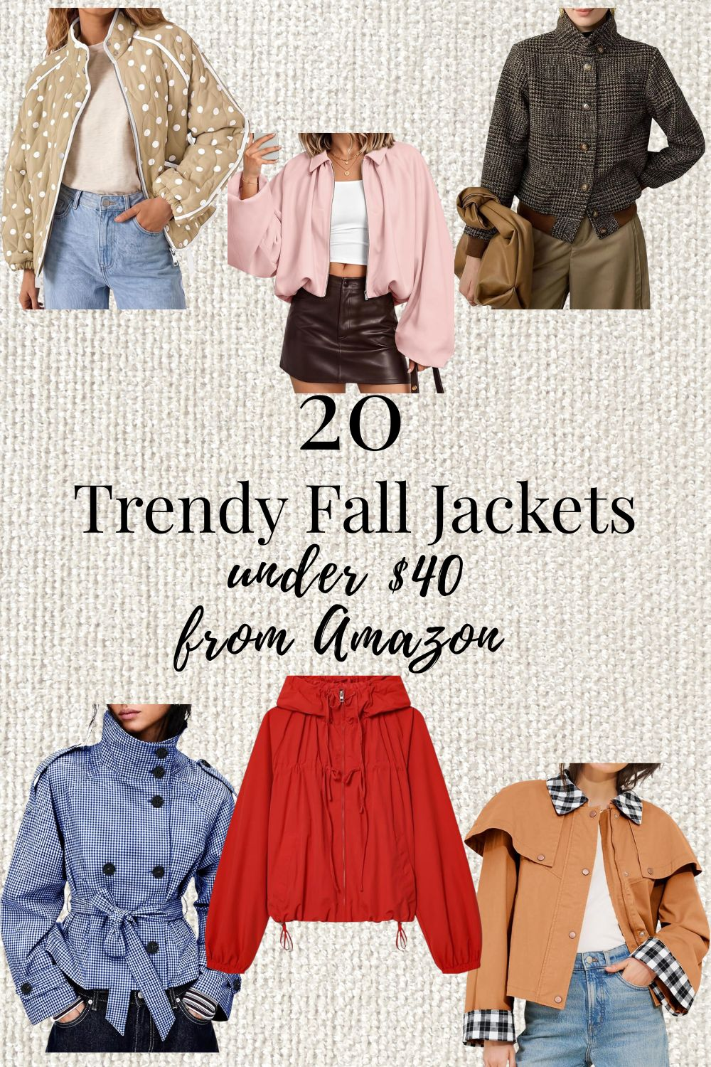 20 Trendy Fall Jackets Under $40 on Amazon